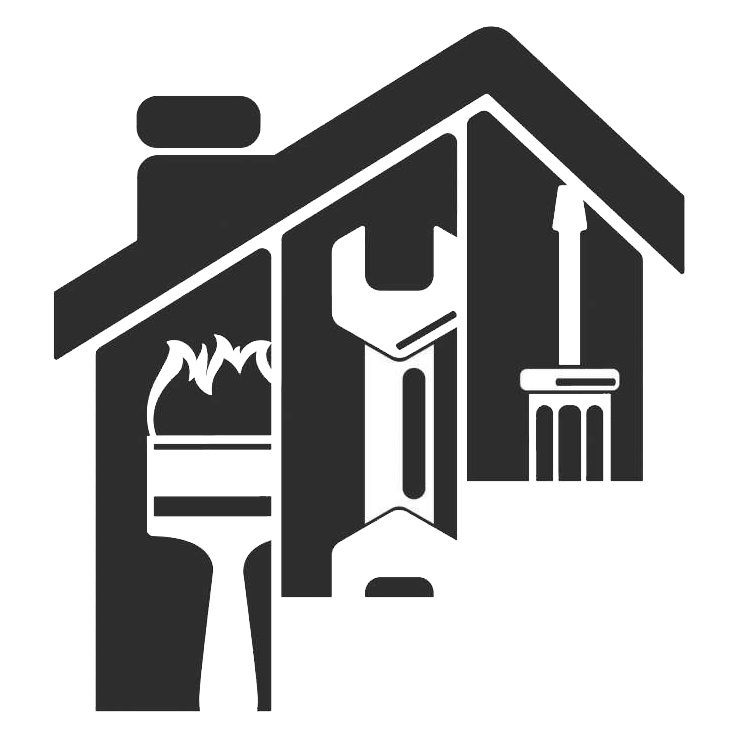 Servicio Técnico Corberó Tarragona Logo de una casa con herramientas representando al Servicio Técnico Corberó Tarragona